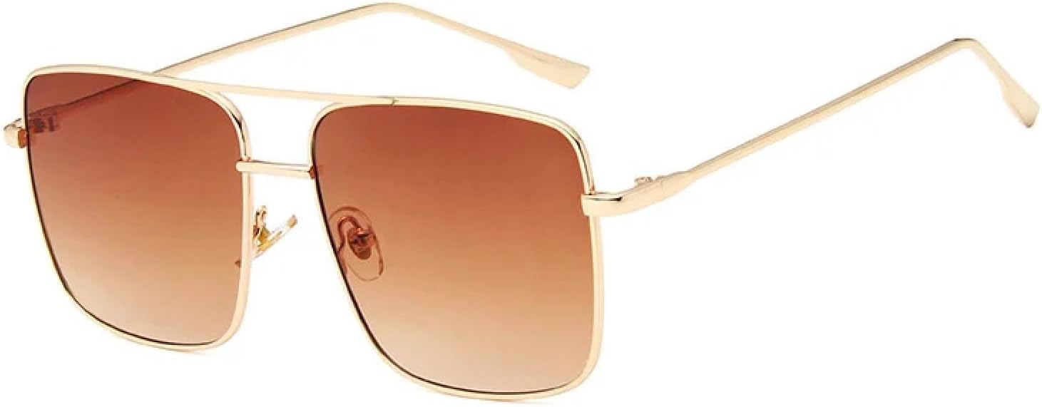 

Винтажные солнцезащитные очки для женщин и мужчин, металлические, коричневые, серые, сексуальные, с защитой от УФ-излучения UV400 (как на картинке) VVTWSSW, As the Picture