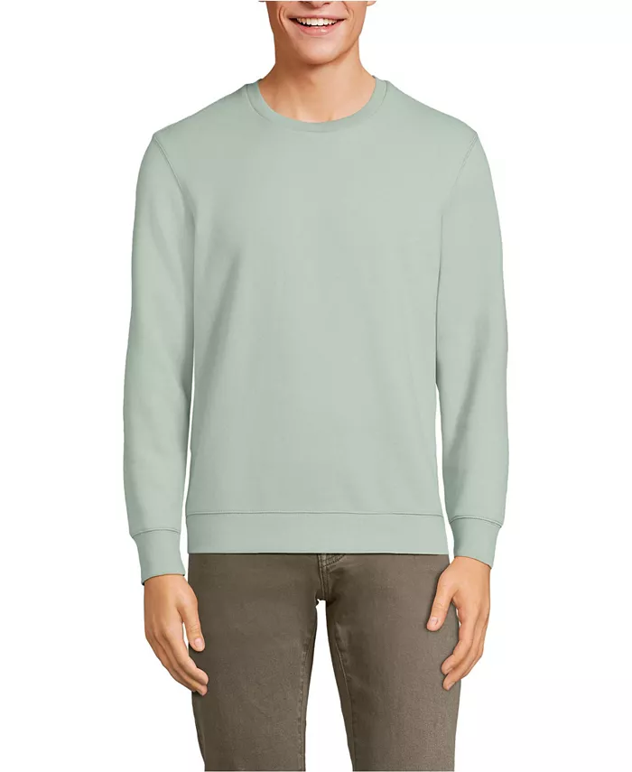 

Мужская худи с длинным рукавом Serious Sweats Lands' End, зеленый