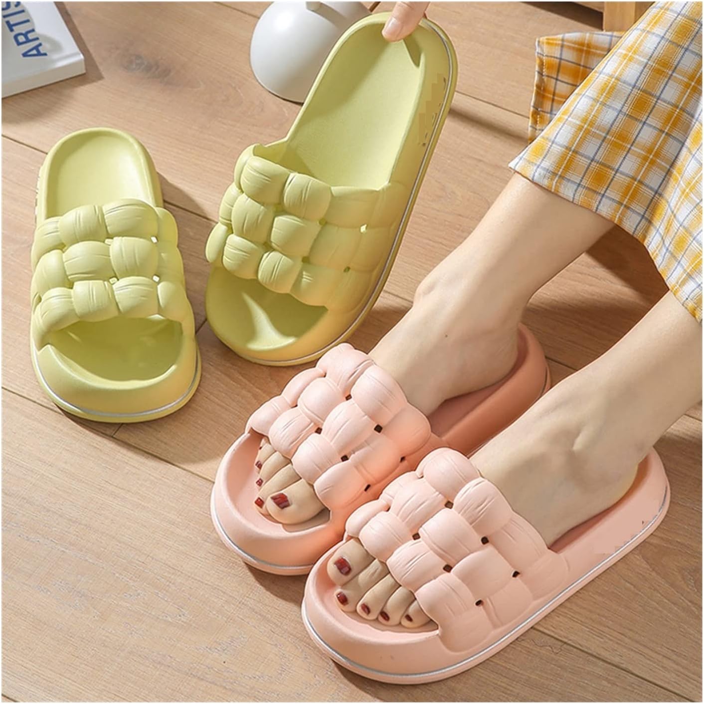 Женские шлепанцы LUCBEI Shark, летние модные, для мужчин и женщин, для дома, ванной, для использования внутри и снаружи (Цвет: темно-серый, Размер: 36-37) — фото 3