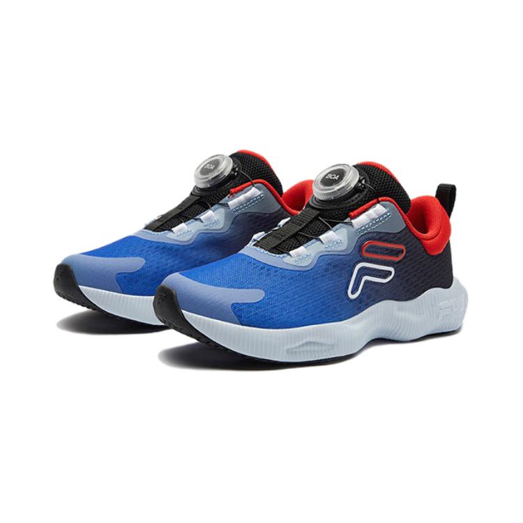 FILA KIDS Низкие детские кроссовки Cloud Travel 2-го поколения, синие, черные, для детей от 3 до 7 лет — фото 4