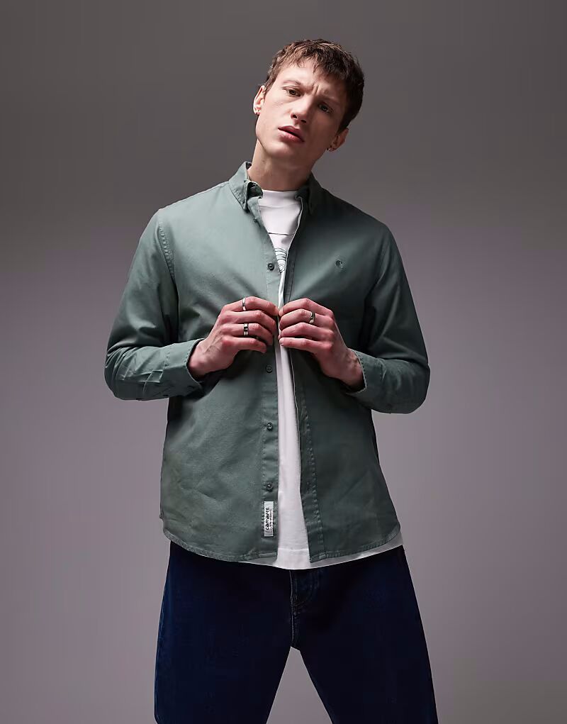

Футболка Carhartt WIP Bolton зеленого цвета