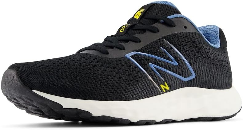 

New Balance Кроссовки Mens 520 V8, Black/Blue Laguna/Ginger Lemon