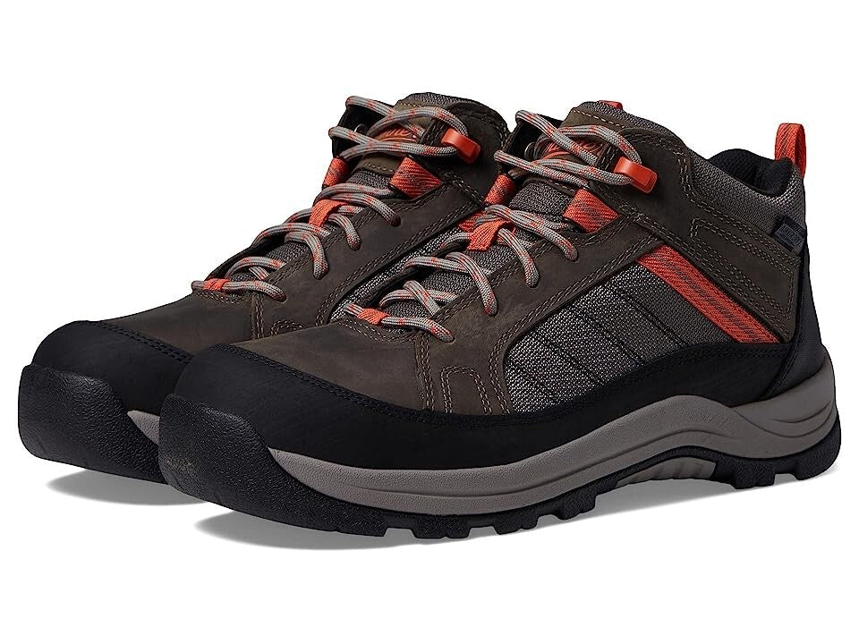 Женские водонепроницаемые ботинки для пеших походов Danner Riverside US 7 серо-оранжевые Rock56