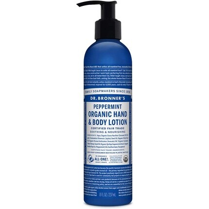 

Органический лосьон с перечной мятой, 236 мл, Dr. Bronner'S