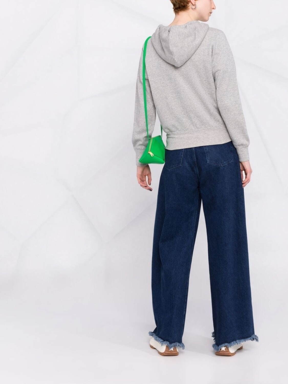 Comme Des Garçons Play худи на молнии с вышивкой, серый — фото 4