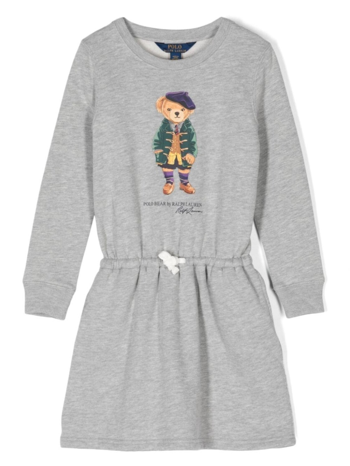 

Ralph Lauren Kids платье мини с принтом Polo Bear, серый