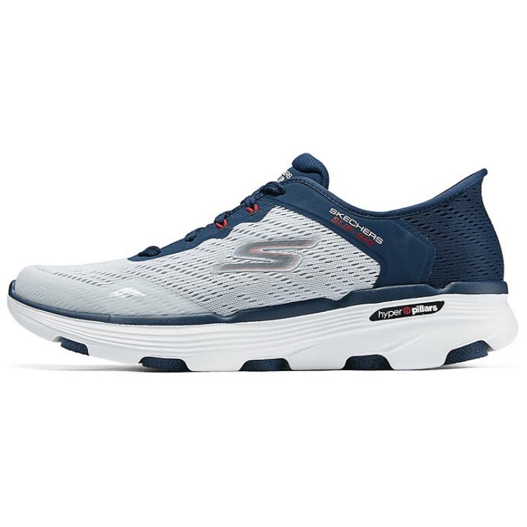 

Мужские дышащие кроссовки для беска Skechers сине-белые