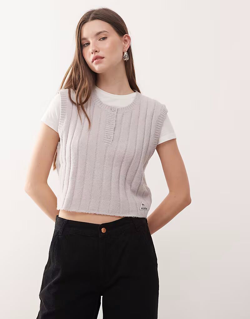 

Вязаный топ Parit Tank с круглым вырезом в цвете сиреневый мрамор Quiksilver