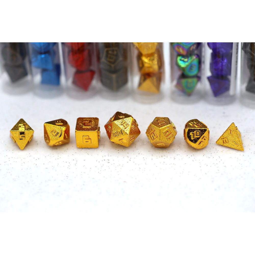

Аксессуары Hymgho Premium Gaming 10mm Metal Polyhedral Dice Set: Gold (7)