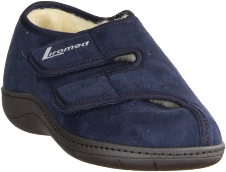 Liromed 476-3010 Navy (Blue) - Закрытые тапочки - Мужская обувь для профилактики диабета, синие — фото 3