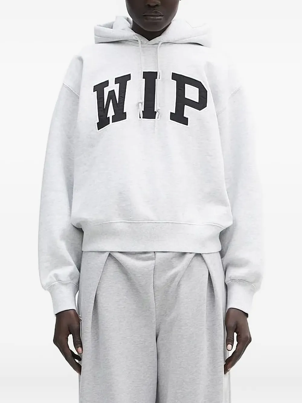

Худи с логотипом-аппликацией в процессе производства CARHARTT WIP, серый