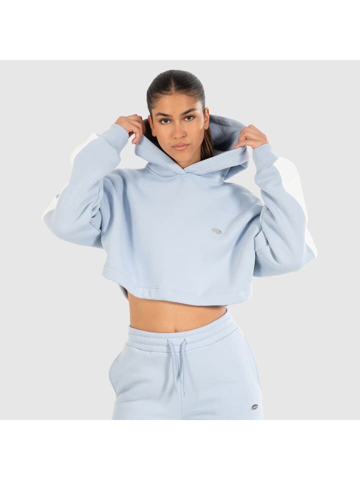 

Толстовка SMILODOX Crop Hoodie Amaya, светло-синий