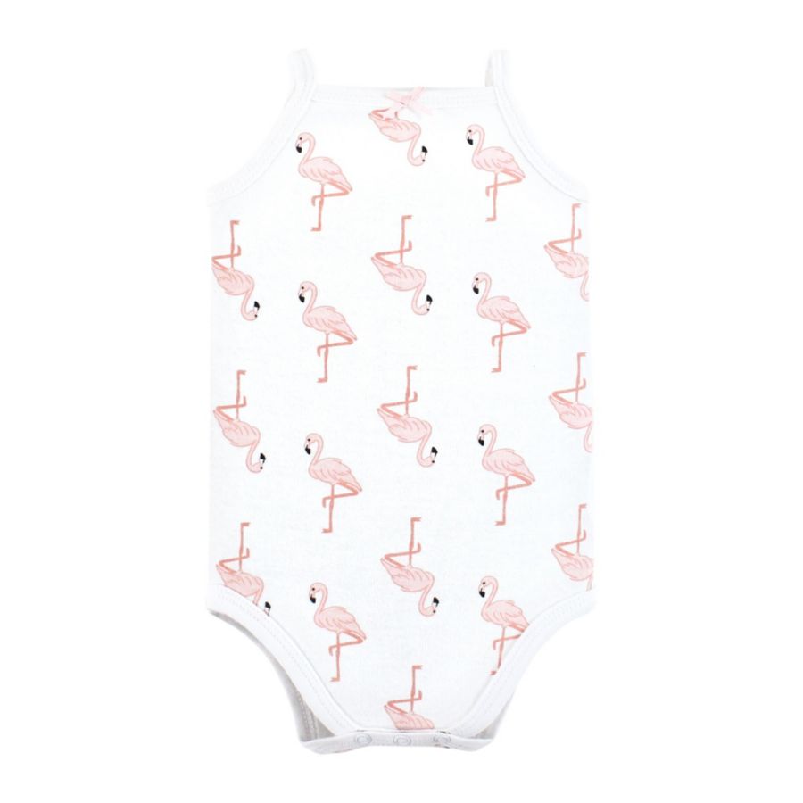 Мягкие хлопковые комбинезоны без рукавов Hudson Baby, Palm flamingo — фото 4