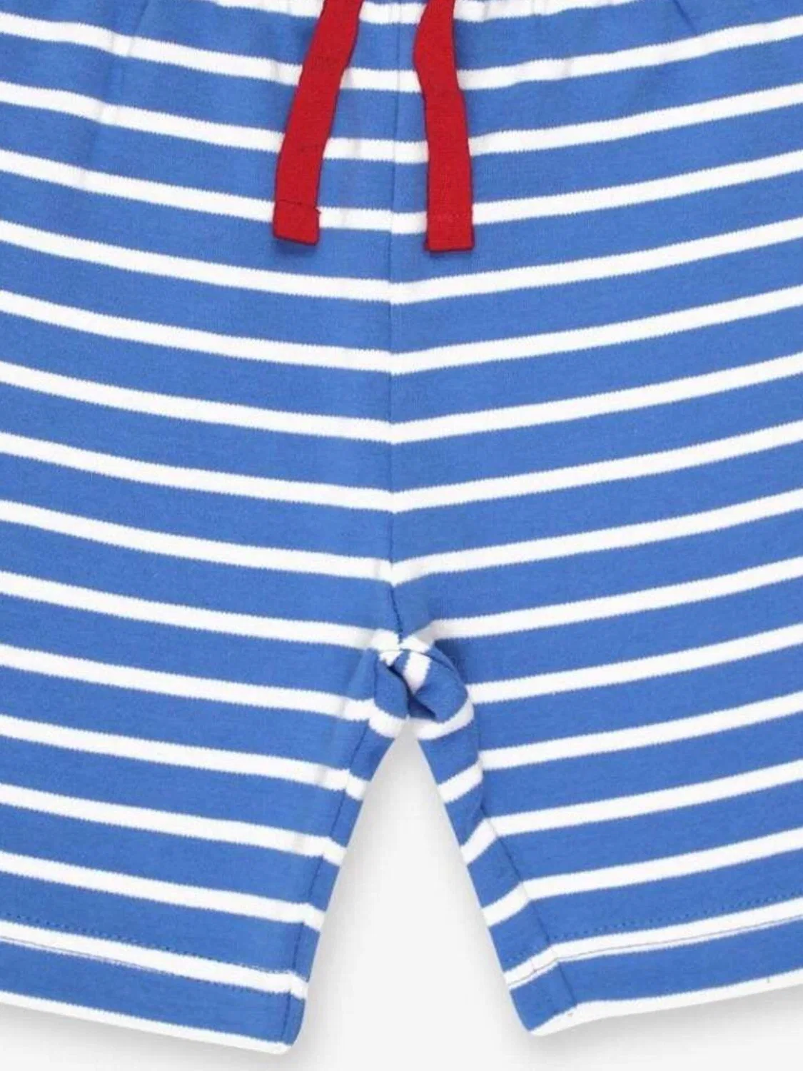 Шорты Toby Tiger Regular Bio-Baumwoll Kinder Shorts mit blauen Streifen синего цвета — фото 2