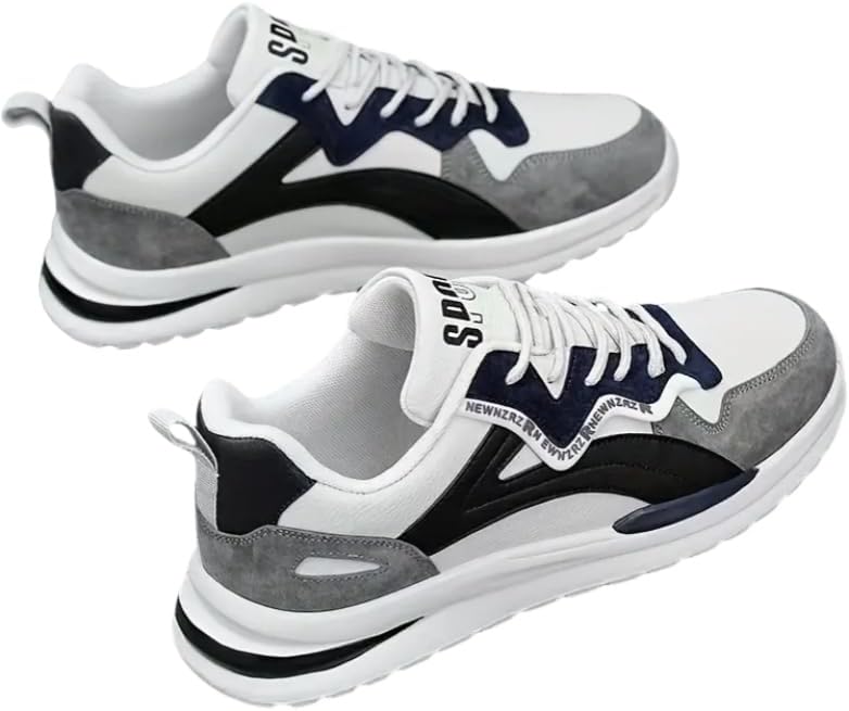 

Мужские ретро кроссовки в уличном стиле с низким верхом - удобные всесезонные повседневные кроссовки для прогулок и путешествий Fmshi, белый/черный