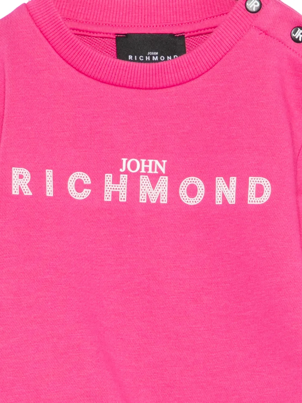 Свитер с принтом и длинными рукавами John Richmond Junior, розовый — фото 3