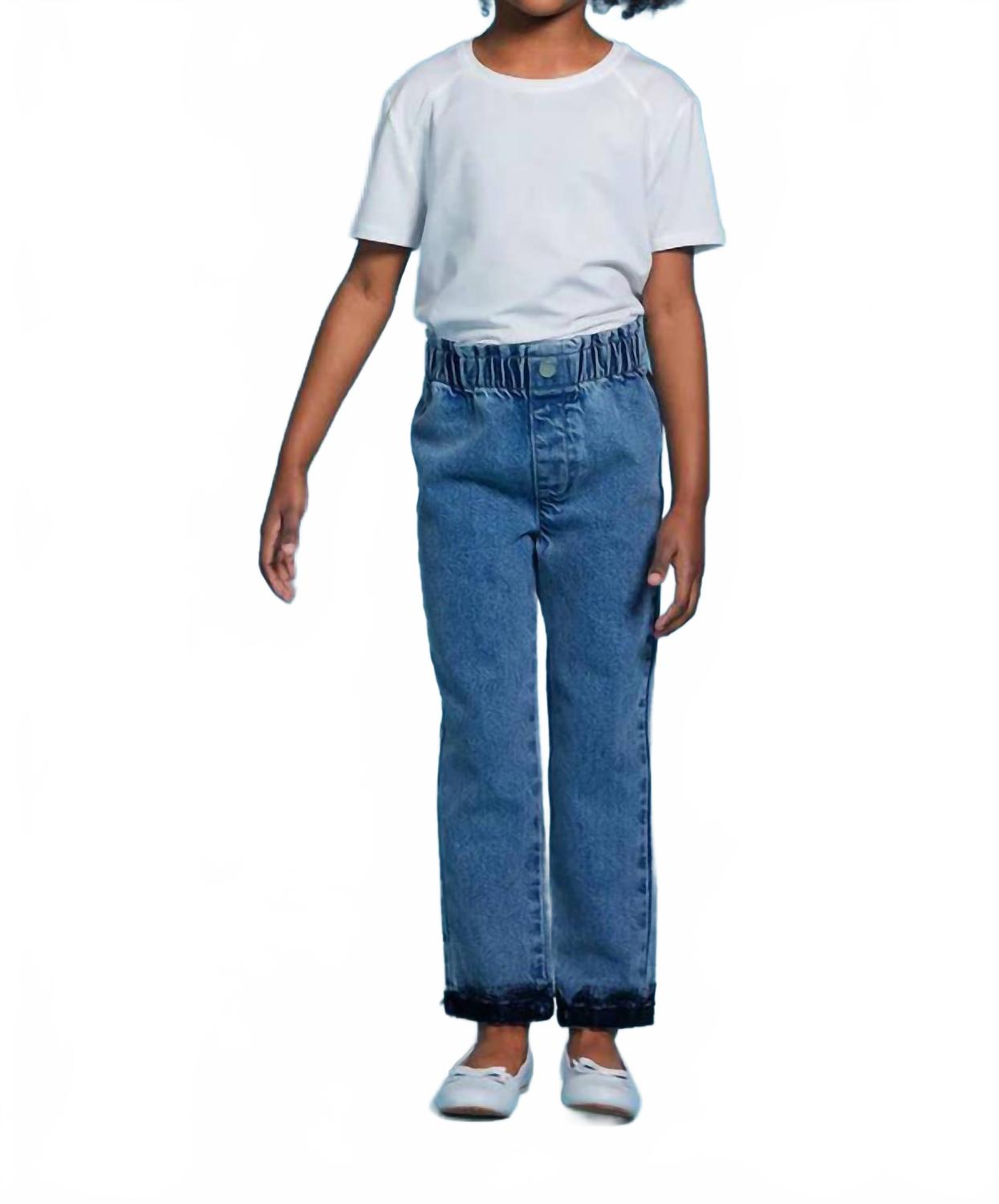 

Синие джинсовые брюки с кружевом Sasha+Z