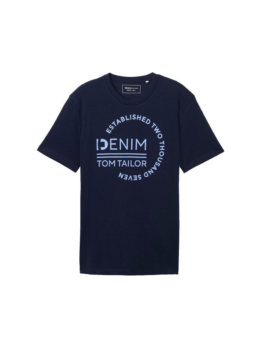 

Футболка TOM TAILOR DENIM, цвет marine blue/Sky blue