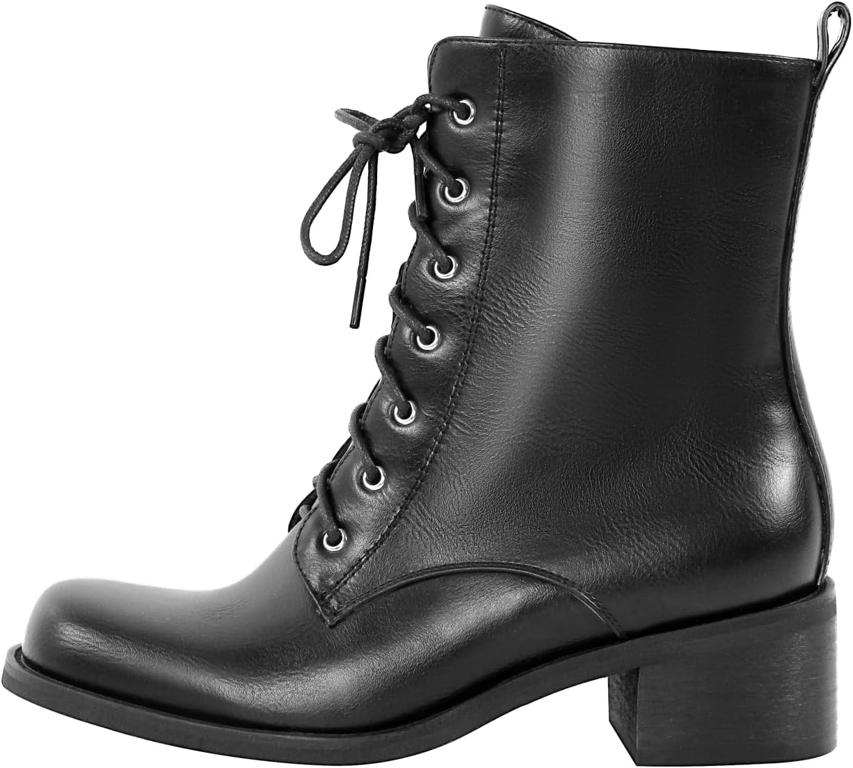 

Ботинки VERISSON с квадратным носком, низким массивным каблуком и молнией, модные ботильоны, черный