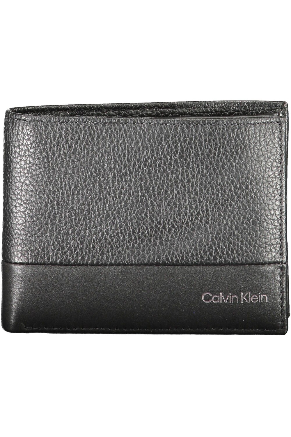 

Черный кожаный мужской кошелек Calvin Klein