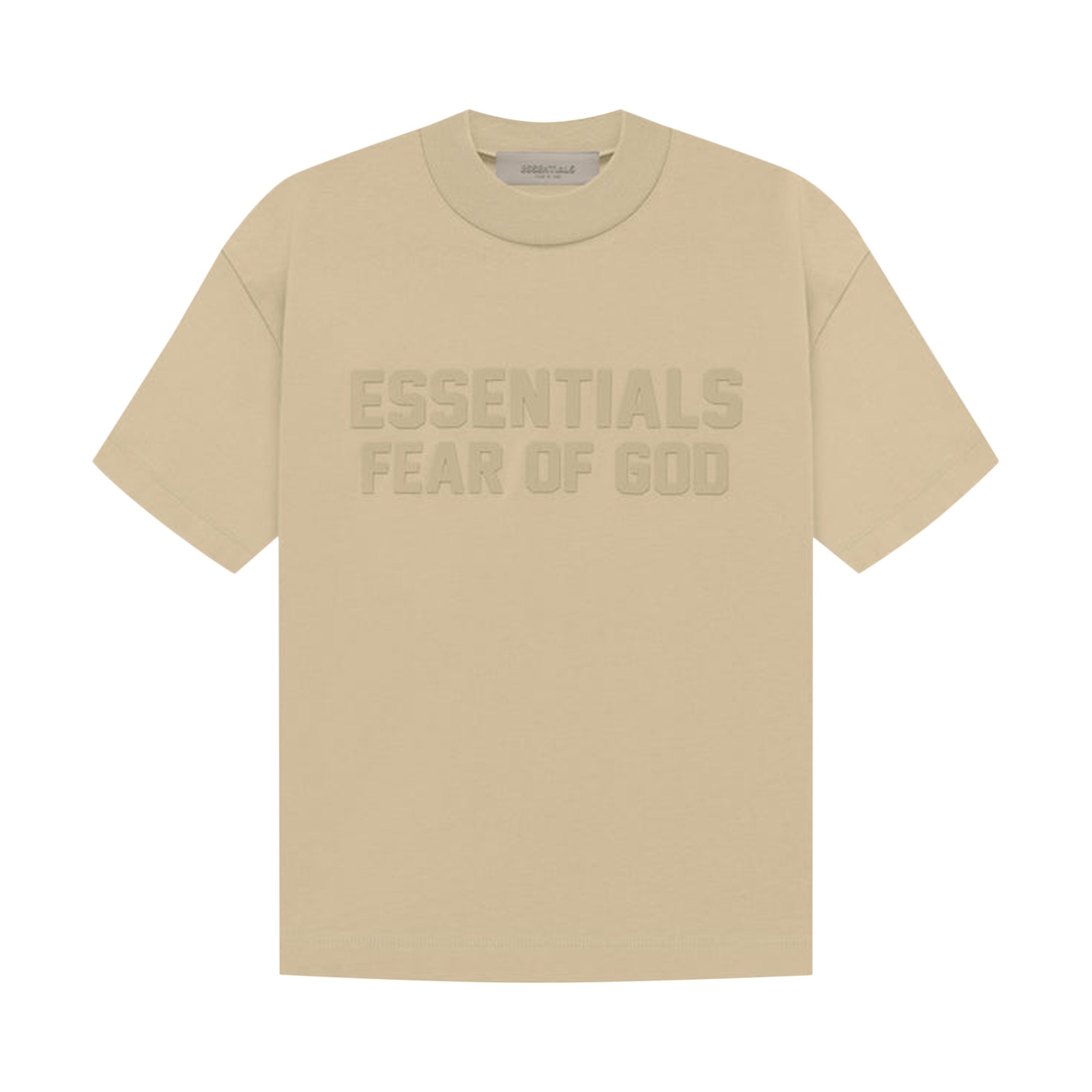 

Детская футболка с короткими рукавами Fear of God Essentials, цвет Песок