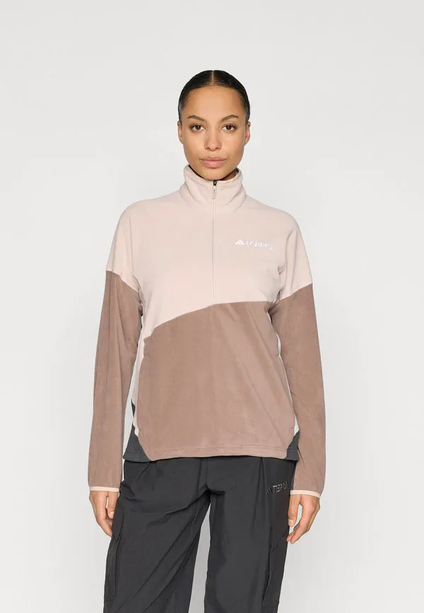 Флисовый джемпер Adidas Terrex, Taupe/Trace Brown
