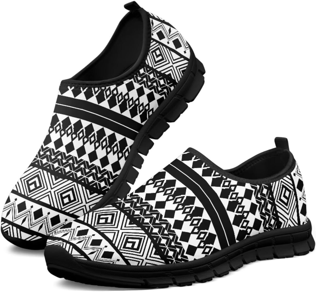 

Мужские слипоны в западном стиле ацтеков, повседневные спортивные туфли без шнурков, повседневные лоферы, кроссовки для бега Gdxynsmny, Ethnic Geometric Aztec