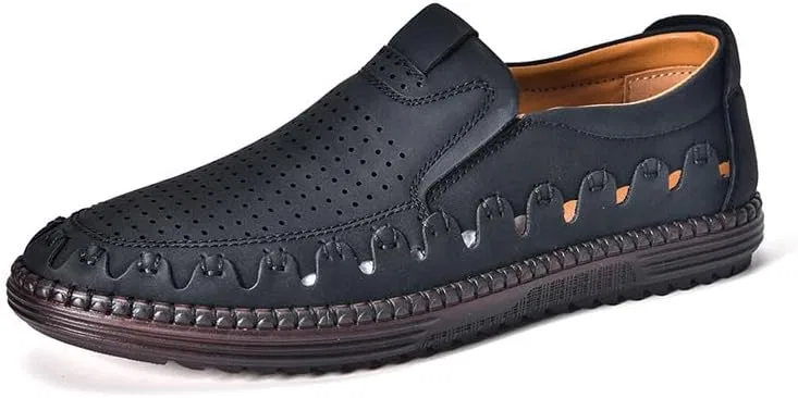Мокасины мужские Slip-On Walking Loafers, черный Soft time TOY