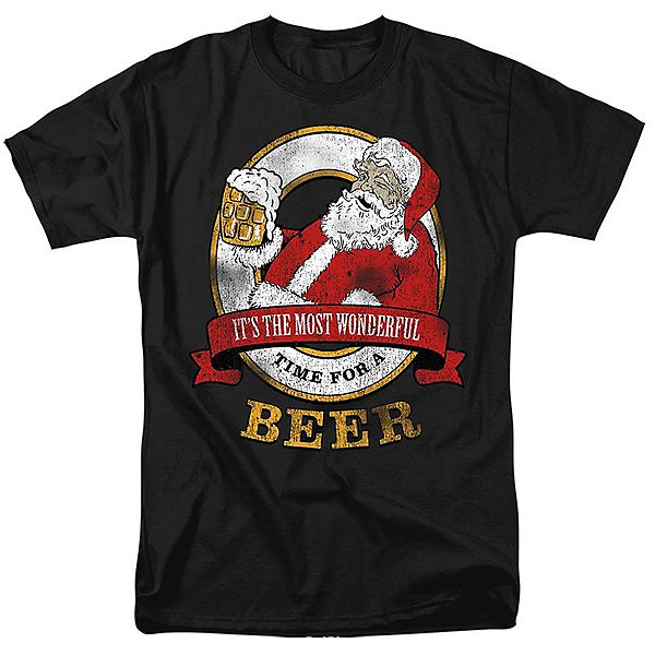 

Футболка unisex Christmas wonderful time for a beer Licensed Character