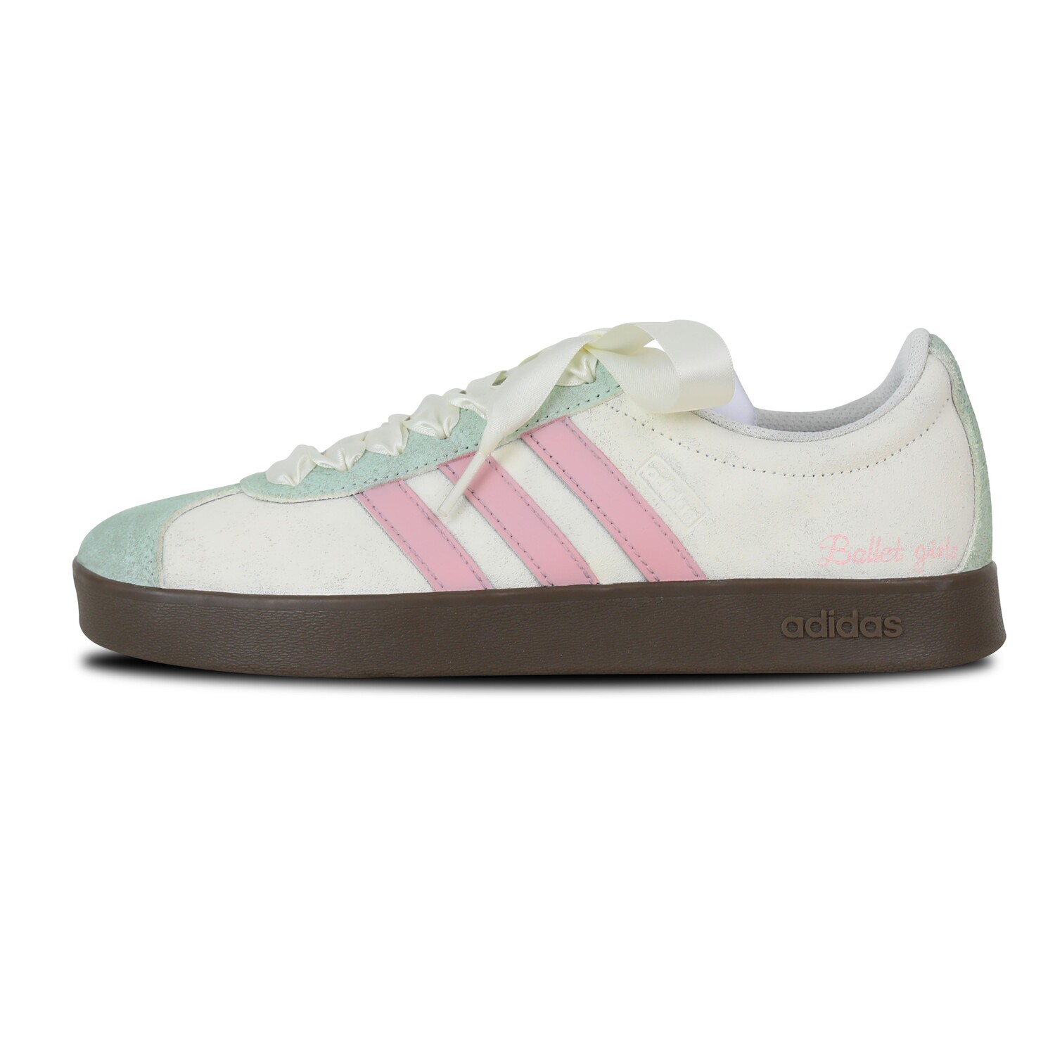 

Кроссовки adidas neo Skateboarding Shoes Unisex Low-top Off-white/pink/mint Green, цвет Off White