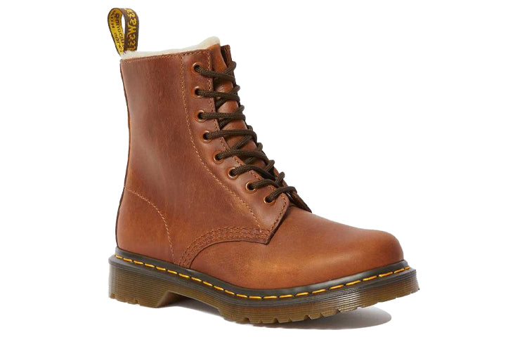 Ботинки Dr. Martens 1460 Faux Fur Lined, коричневый — фото 3