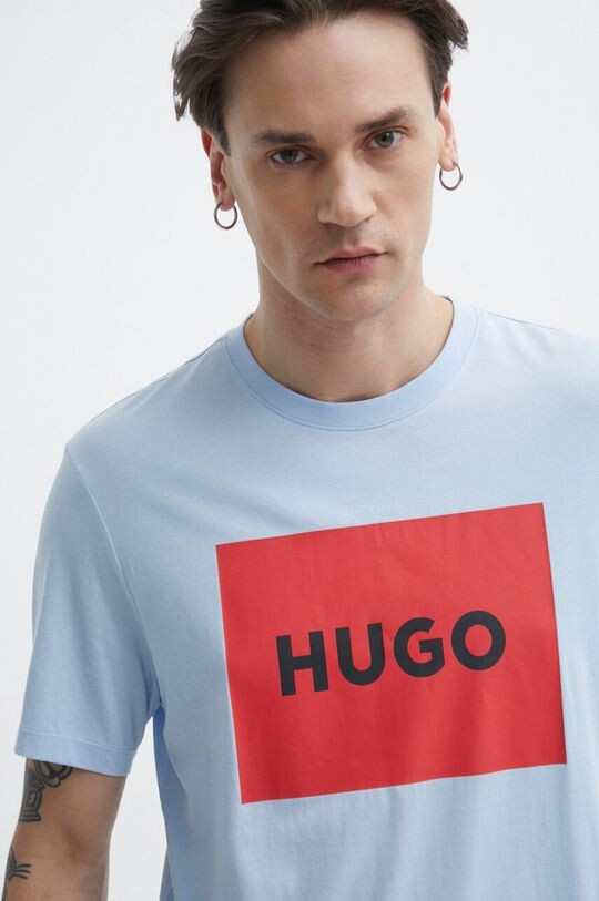 

Хлопковая футболка Hugo, синий