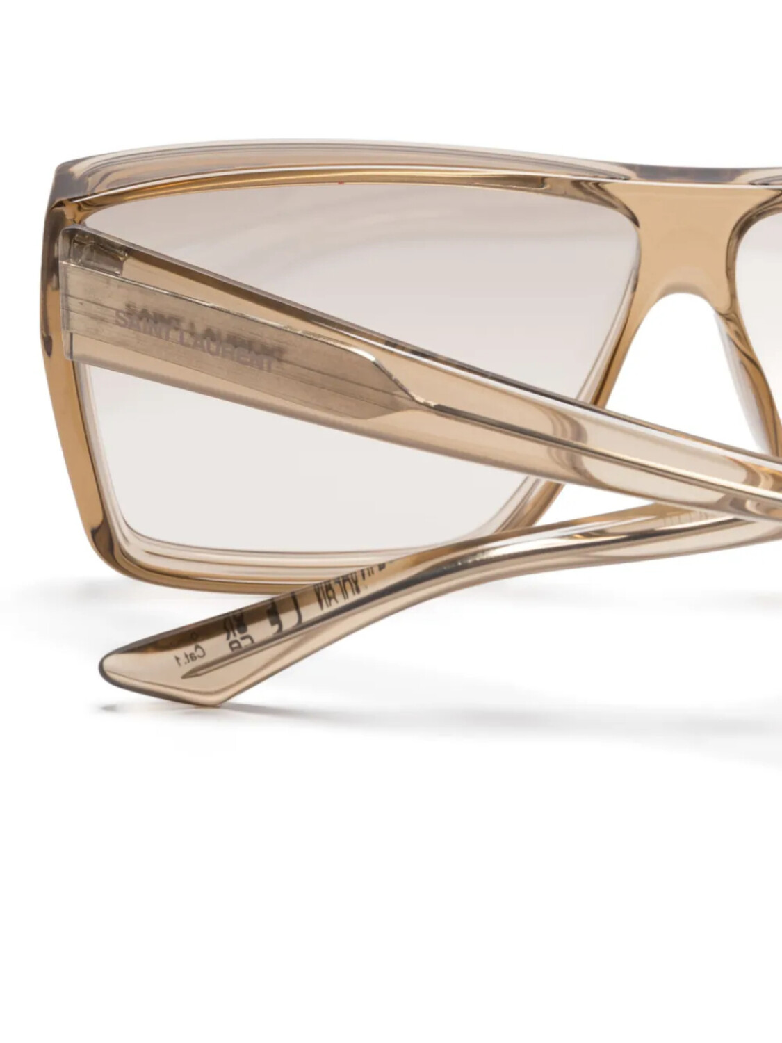 Saint Laurent Eyewear солнцезащитные очки в квадратной оправе, нейтральный — фото 3