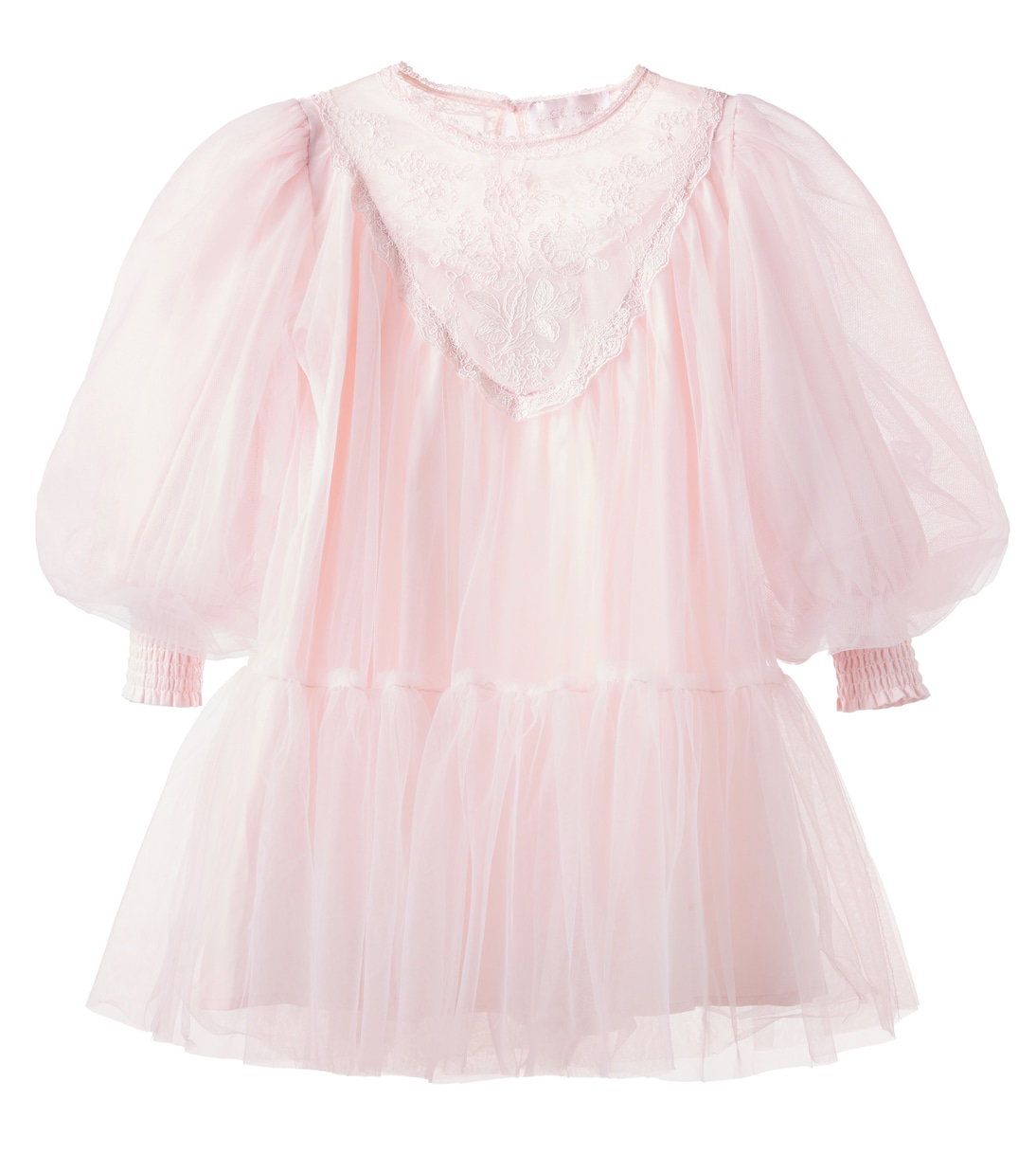

Платье из тюля с кружевной отделкой Petite Amalie , Powder Pink