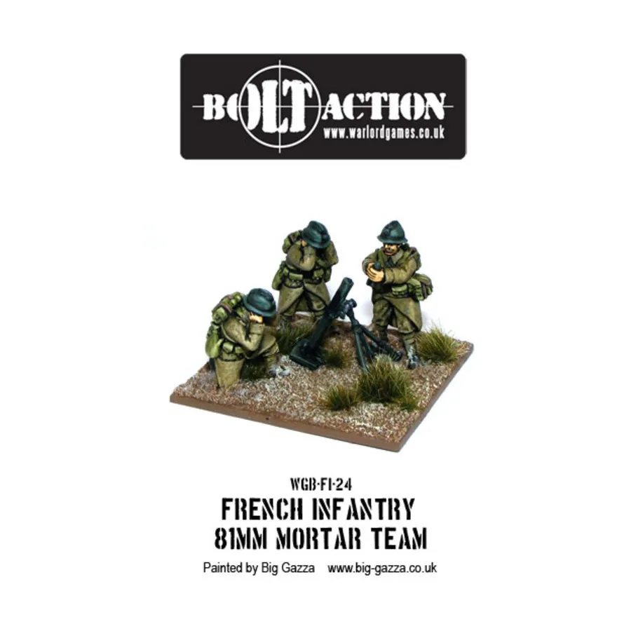 

Группа французских 81-мм минометов начала войны, Bolt Action - French (28mm)