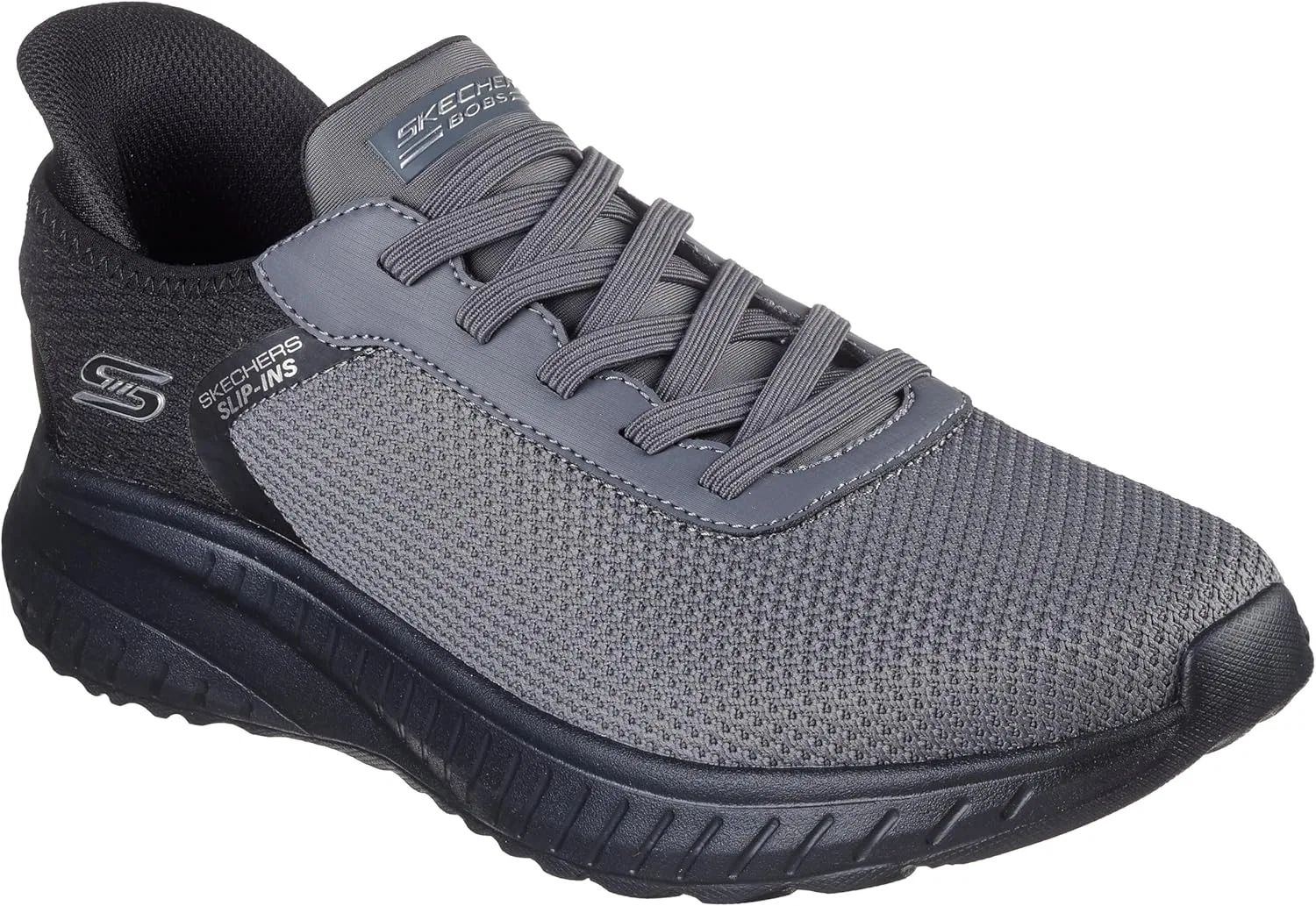 Мужские кроссовки Skechers Hands Free Slip-Ins Squad Chaos-Solid Tour Trainers, Dark Grey — фото 4