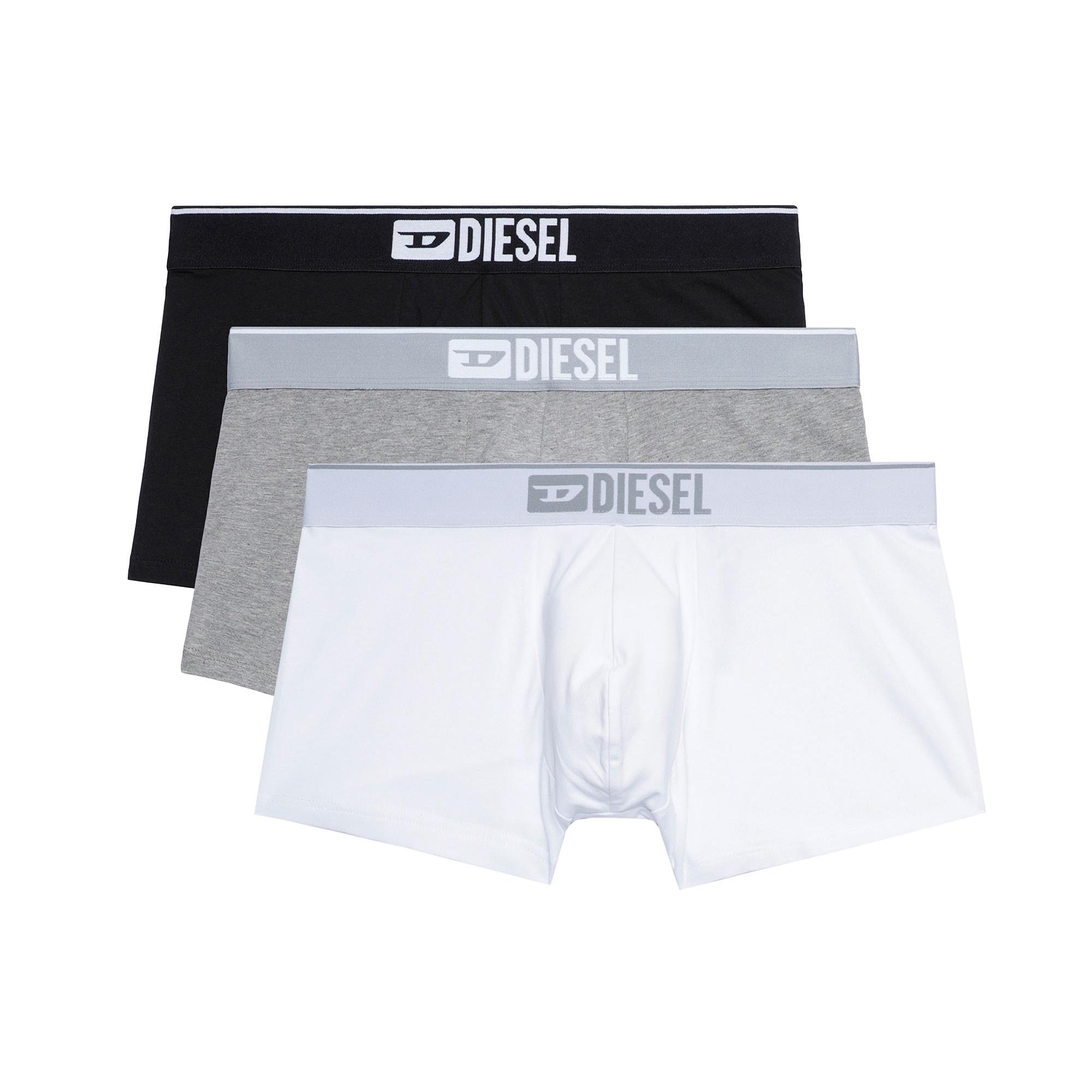 

Umbx Damien набор из трех трусов с вышитым логотипом DIESEL, черный/белый/серый