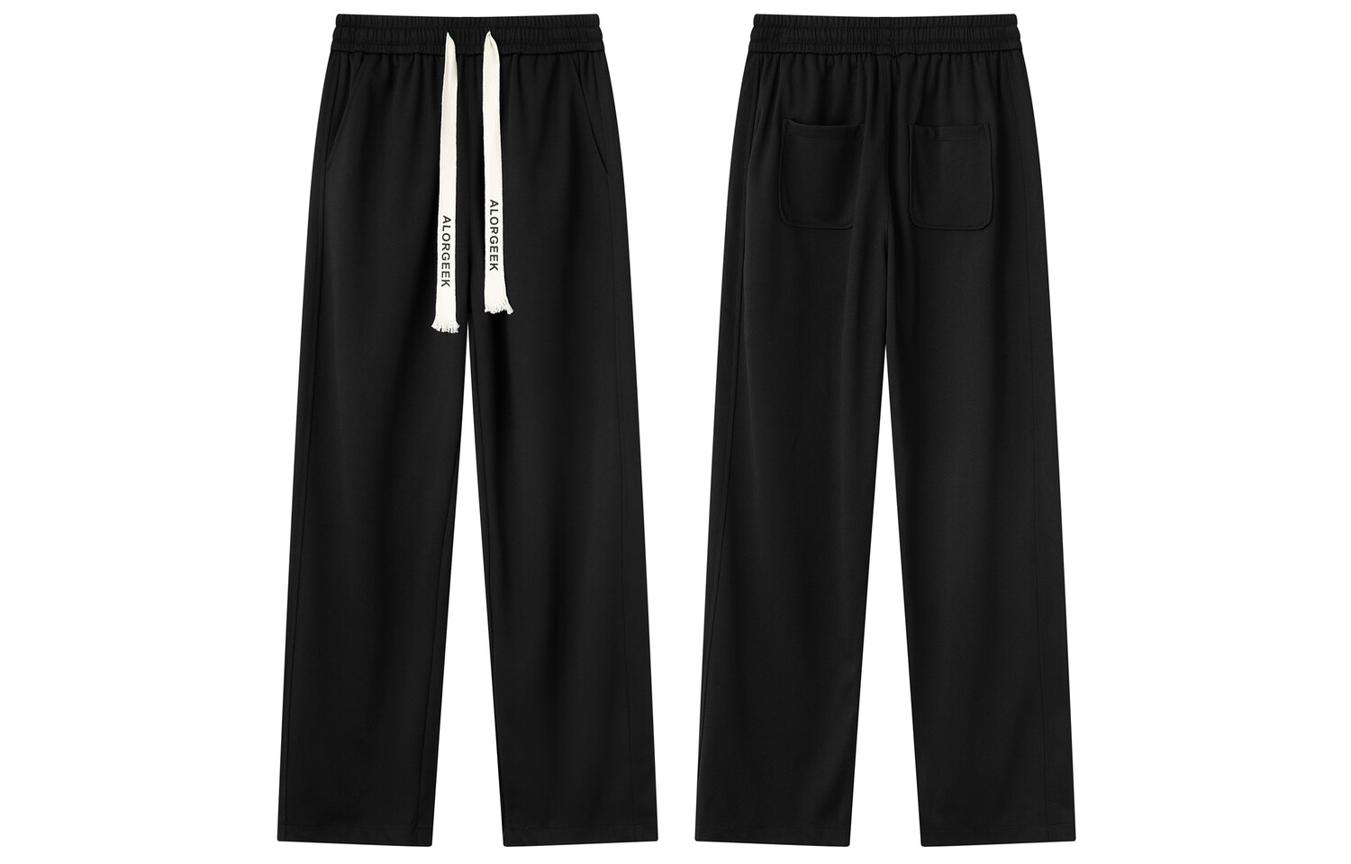 

ALORGEEK Повседневные брюки унисекс, Бежевый