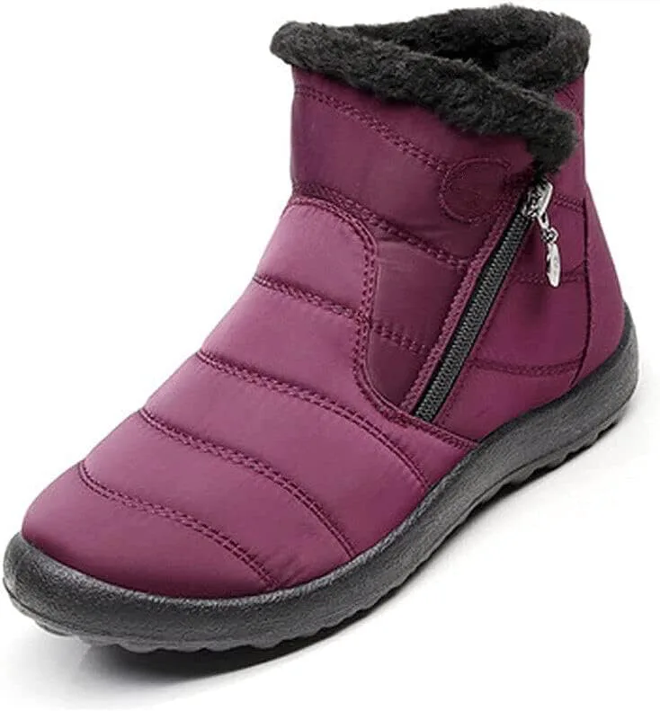 Зимние сапоги Boojoy Boojoy Winterstiefel Водонепроницаемые Слипоны для улицы, снегоступы (Серый, 9) Sopaeduon, красный — фото 2