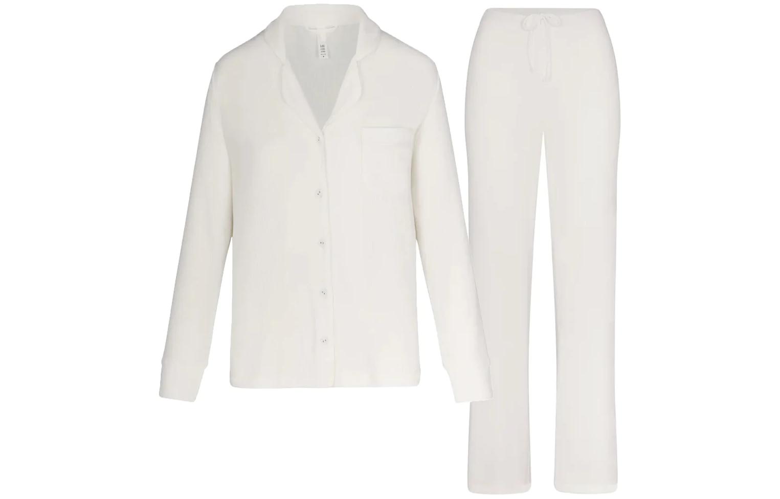 

Мягкий домашний спальный комплект, пижама, женский, мраморный/мраморный Skims, clothing sets (marble/marble)