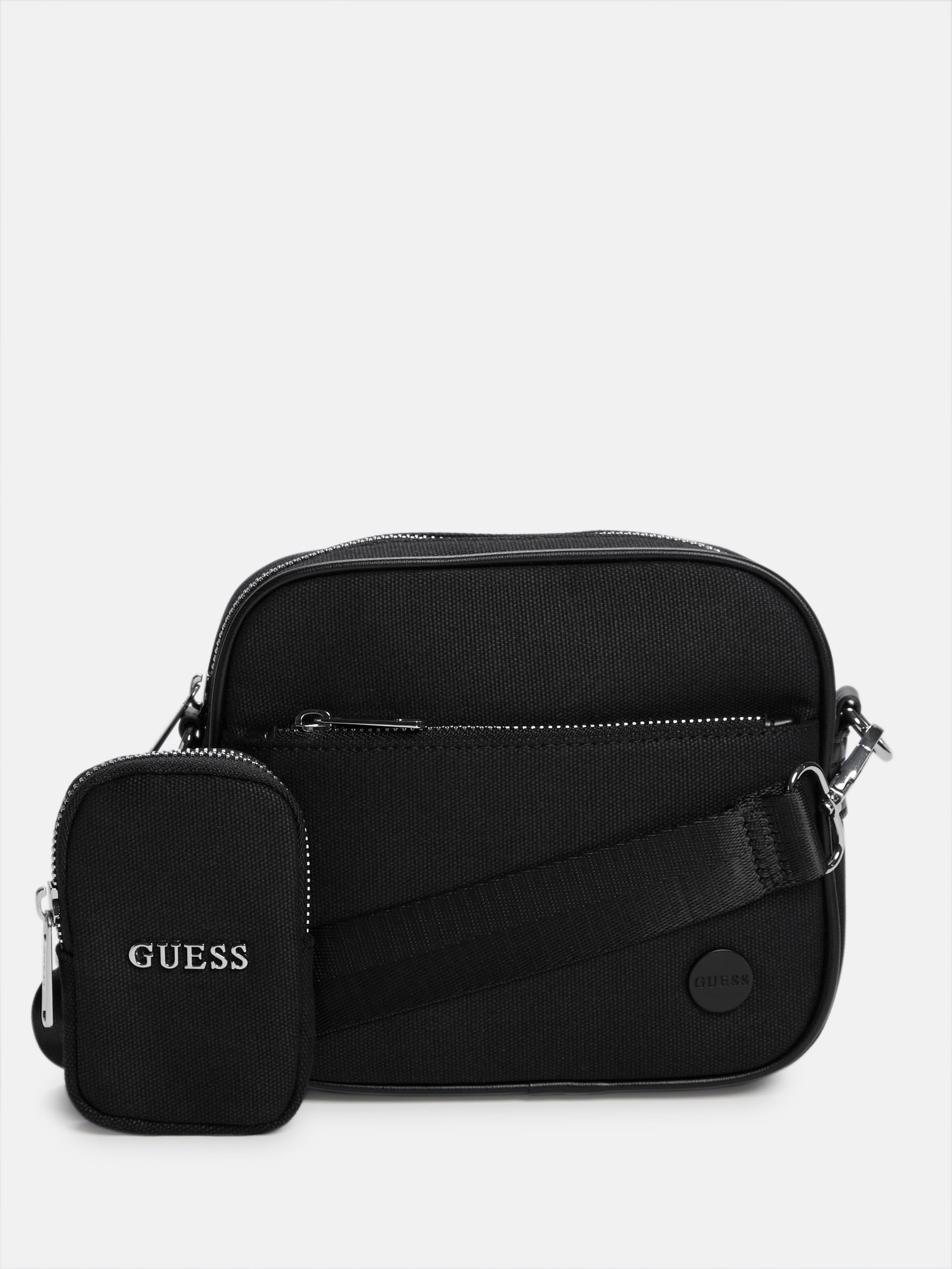 

Дорожная сумка через плечо Guess Factory, черный