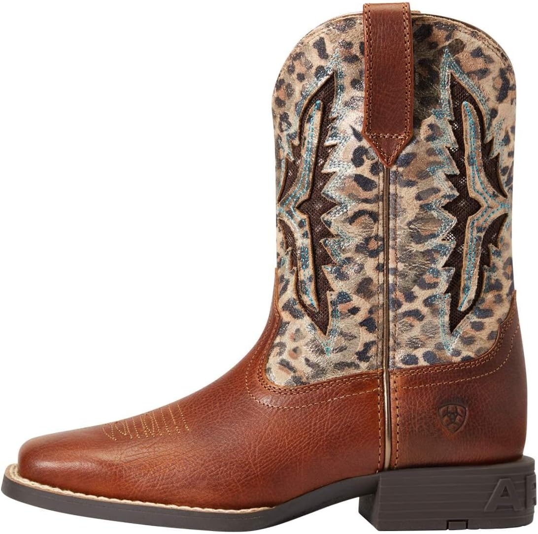 Детские ботинки унисекс Ariat Koel Venttek Western Boot, Spiced Cider/Metallic Leopard — фото 2