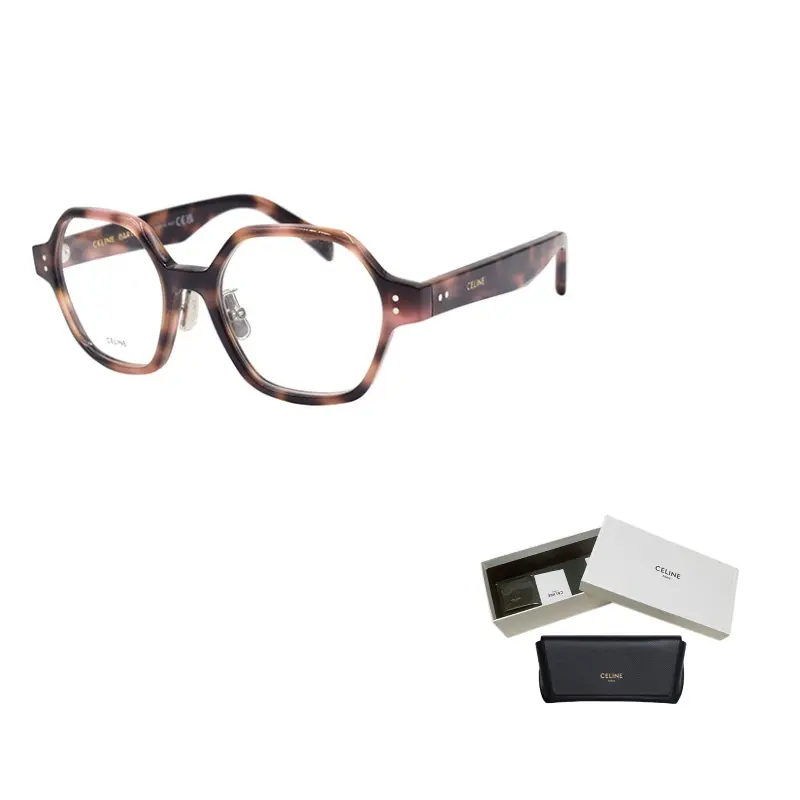 

CELINE Пластиковая оправа квадратной формы для очков женская, Tortoiseshell