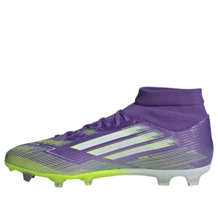 

Кроссовки adidas F50 League Mid-Cut FG/MG 'Purple Rush Cloud White Lucid Lemon'