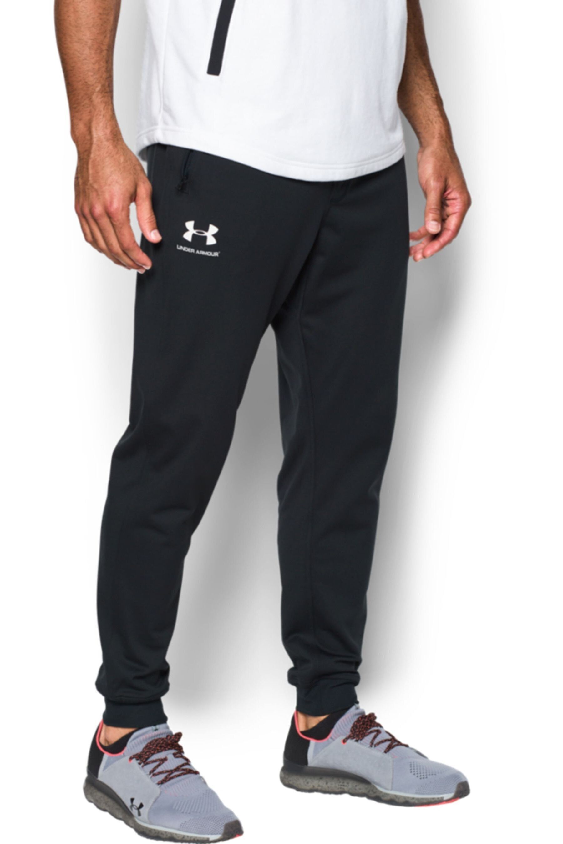 

Черные беговые брюки из трикотажа от Sportstyle Under Armour, черный