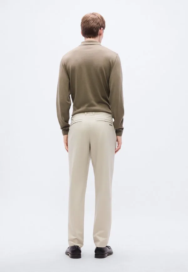 Зауженные брюки для поездок на работу Boss, Light Beige — фото 4