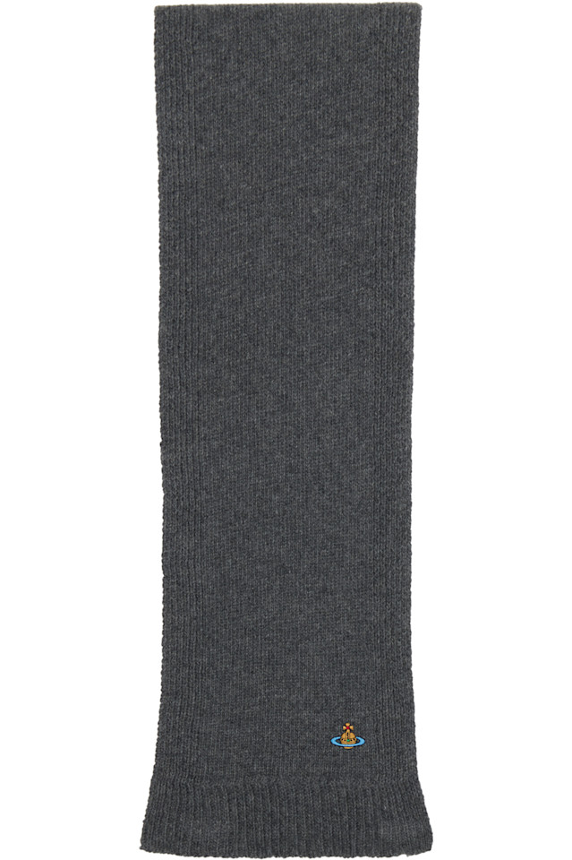 

Vivienne Westwood Серый кашемировый шарф