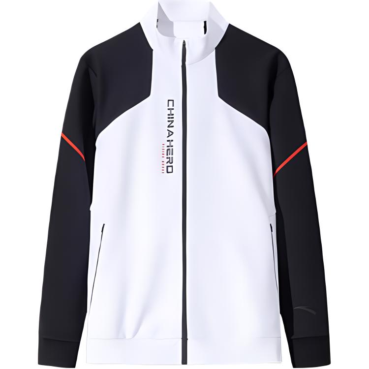 

ANTA Тренировочная куртка мужская, Pure White/Basic Black
