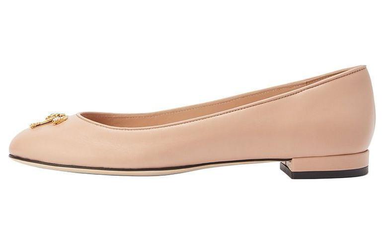 Розовые балетки Riziana с логотипом Giuseppe Zanotti