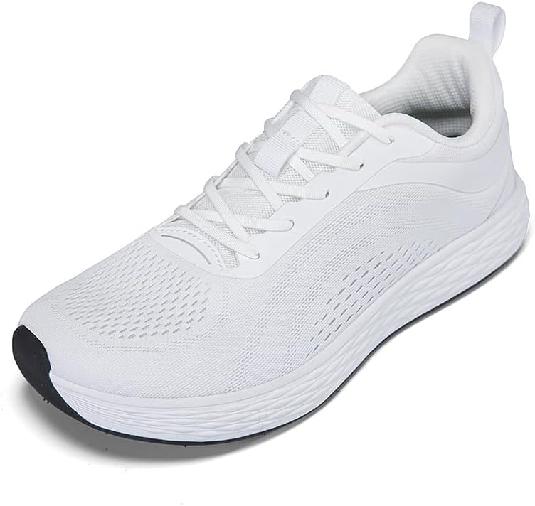 

Мужские повседневные кроссовки HOWLUCK с широкой носковой частью и поддержкой свода стопы, белый